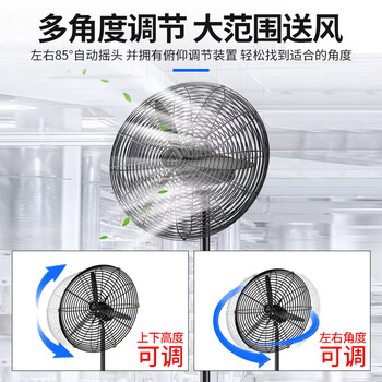 巨成云 工业风扇摇头电扇落地扇 大功率工厂风扇 750mm落地扇(塑叶) 一台价 巨成云 工业风扇摇头电扇落地扇 大功率工厂风扇 750mm落地扇(塑叶) 一台价