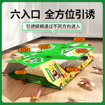 绿叶蟑螂屋家用杀蟑杀蛮蠊杀蟑粘板5片装 2119-5