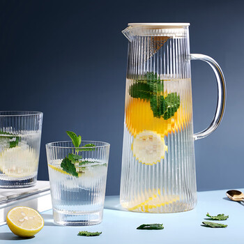 麦赫比Myhobby轻奢高档颜值家用耐高温高硼硅玻璃杯凉水壶套装客厅专用水杯带把