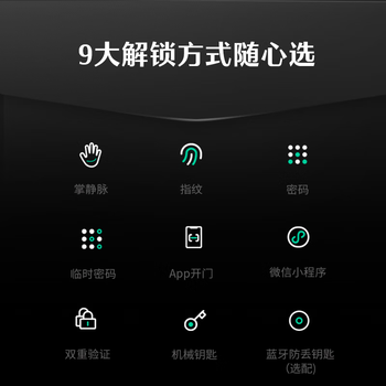 德施曼（DESMAN）智能门锁掌静脉识别可视猫眼高清大屏指纹密码电子锁 大圣Q5MVPro