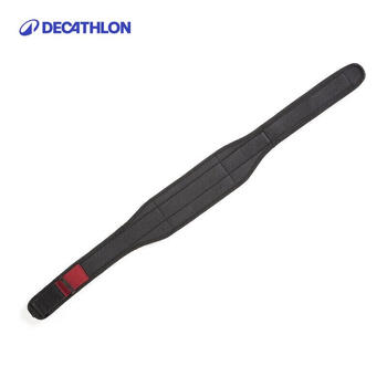 迪卡侬男深蹲硬拉专业运动护腰皮带训练助力带护腰带黑色XL/2XL-4333015