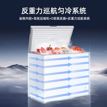 美菱251升商用家用冰柜机械控温大容量冷藏冷冻转换减霜一级能效BC/BD-251DTX 金刚内胆 美菱251升商用家用冰柜机械控温大容量冷藏冷冻转换减霜一级能效BC/BD-251DTX 金刚内胆