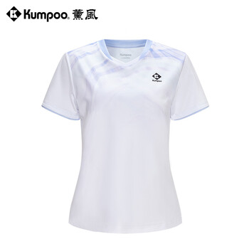 薰风（KUMPOO）羽毛球服赛事系列速干透气比赛球服KW-4207 女款浅紫 3XL
