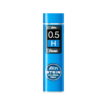派通（Pentel ）0.5mm自动铅笔芯 不易折断活动铅芯替芯学生考试用 C275 H/单管（共40根）