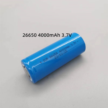 凯元达ICR26650锂电池3.7V动力强光手电筒可充电锂电池绿色5000平头动力型