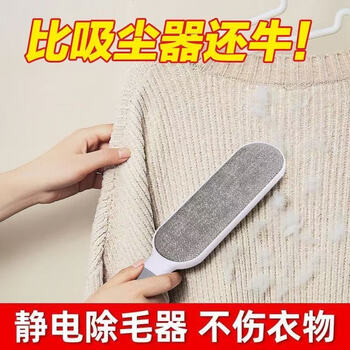 新鲜生活静电除毛刷粘毛器 衣服去毛清洁清理神器 【单独大刷+刷套】1套