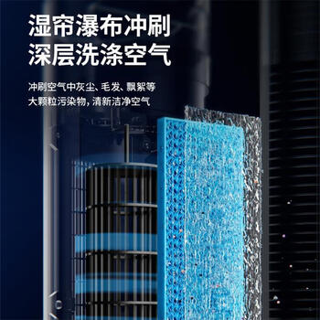 美的【强劲制冷】APP智能操控冷风扇/负离子净化加湿落地空调扇/冷风机/水冷无叶塔扇/小空调AAF10MR