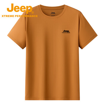 JEEP吉普男式短袖T恤衫J522094501落日橙尺码可选M-20XL下单备注尺码