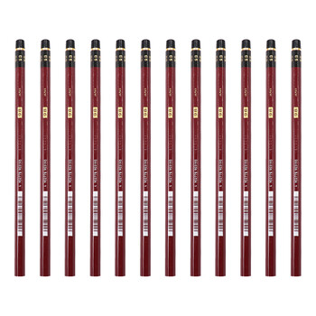 三菱(Uni)素描绘画铅笔 学生铅笔HI-UNI木杆铅笔9B 12支装 三菱(Uni)素描绘画铅笔 学生铅笔HI-UNI木杆铅笔9B 12支装