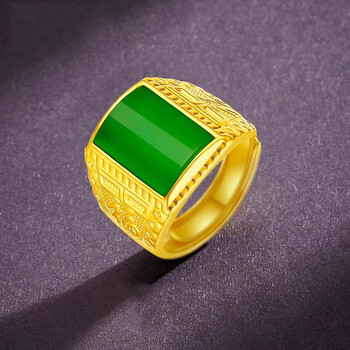 金镶玉和田玉戒指价格报价行情- 京东