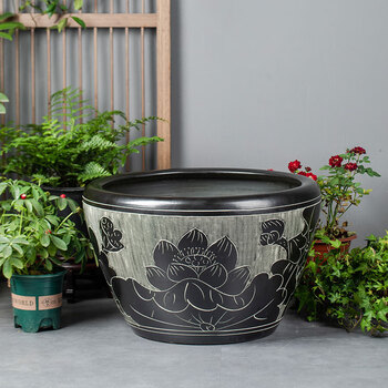 特大号陶瓷缸鱼缸型号规格- 京东