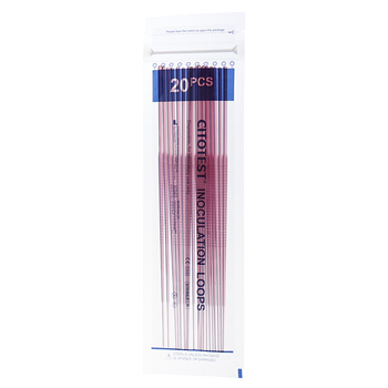 世泰 接种环一次性无菌塑料微生物采样棒接种棒丝接种针涂布棒实验室用耗材 【无菌接种针】20支