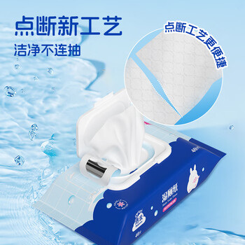 洁云湿厕纸40片*6包 可冲散湿纸巾洁净无刺激新老包装随机发