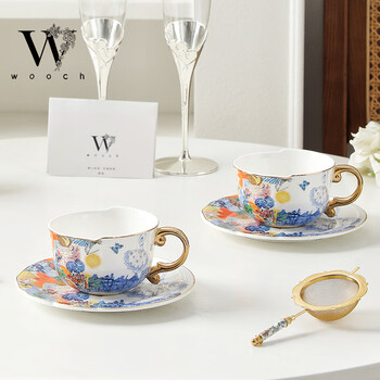 物取（WOOCH）浪漫时光咖啡杯碟礼盒装高颜值情侣对杯乔迁新婚礼物送新人套装