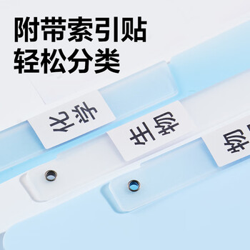 得力(deli)5个装A3旋转抽杆夹双抽杆试卷夹文件夹渐变色小学生初中生高中生试卷收纳 PP686蓝色