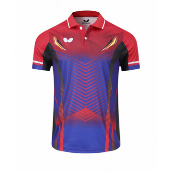 球服装2022新款乒乓球服套装男士女儿童短袖翻领乒乓球上衣速干透气