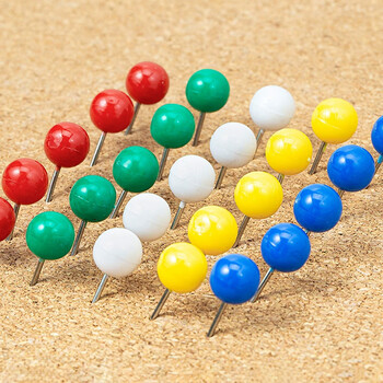 优必利 彩色球形钉 海报告示钉 照片墙珍珠钉 地球钉 100枚/盒 4356