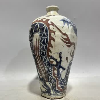 元代青花龙纹梅瓶价格报价行情- 京东