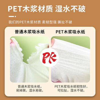 蓝赛斯厨房吸水纸生鲜牛排三文鱼刺身鱼生专用食品级20*21cm*100片2包