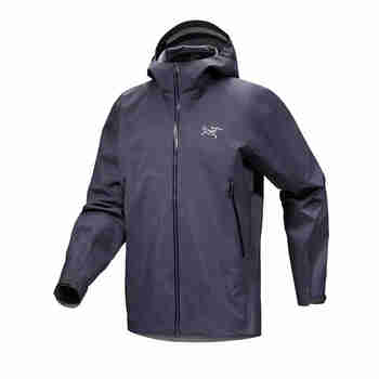 始祖鸟（ARC'TERYX）beta系列男款冲锋衣 硬壳轻量防风连帽户外硬壳 男装夹克 beta jacket蓝黑 Balck sap M（建议69-81kg）