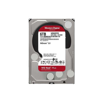 西部数据（WD） NAS机械硬盘 WD Red Plus 西数红盘 6TB 5400转 256MB SATA CMR垂直 网络存储 3.5英寸 WD60EFPX