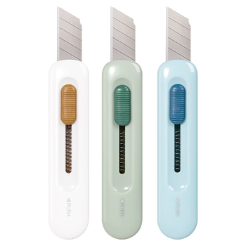 得力（deli）（HWM）简约迷你随身美工刀（24把/盒）颜色随机 2079