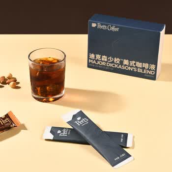 皮爷咖啡皮爷迪克森少校美式咖啡液peets黑巧克力风味咖啡 盒装25mL/12条