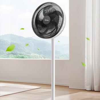美的电风扇 家用客厅卧室办公室落地扇 五叶立式台式电扇 广角送风轻音 FSA30SXC