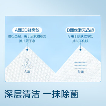 京东京造杀菌湿巾80片*4包(320片) 杀菌率99.9%湿巾纸 卫生湿纸巾