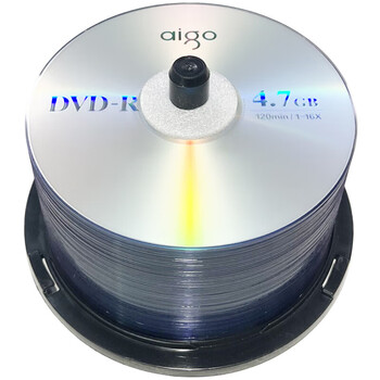 爱国者DVD-R 空白光盘/刻录盘 16速4.7GB 桶装50片