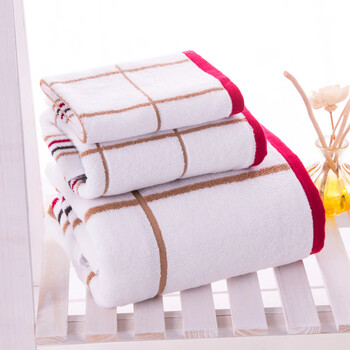 洁丽雅 6918六件套 毛巾礼盒浴巾套礼盒大红色婚庆回礼 商务6件套礼盒