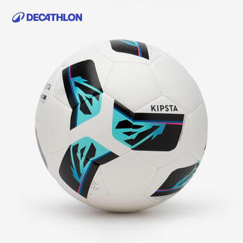 迪卡侬F500足球4号蓝白儿童成人通用耐磨训练比赛用球-4788512