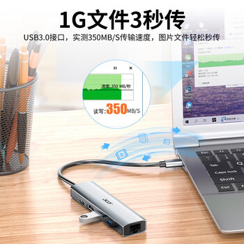 宏碁(acer)Type-C网口扩展坞USB-C转HDMI线4K高清投屏 适用笔记本电脑 宏碁(acer)Type-C网口扩展坞USB-C转HDMI线4K高清投屏 适用笔记本电脑