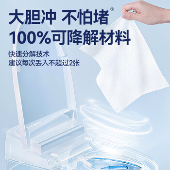 Fulcotton棉柔世家湿厕纸80抽*3包家庭装洁厕湿纸巾厕纸湿巾洋甘菊精华加厚 Fulcotton棉柔世家湿厕纸80抽*3包家庭装洁厕湿纸巾厕纸湿巾洋甘菊精华加厚