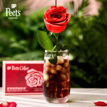 皮爷咖啡皮爷peets 纯萃咖啡液0糖0脂玫瑰风味美式拿铁冷萃液33ml*10-冷藏