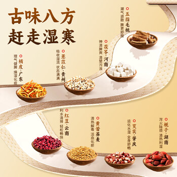 同仁堂五指毛桃土祛身湿茶除去气湿茶健排脾湿芡实茯苓陈皮养生茶三盒装