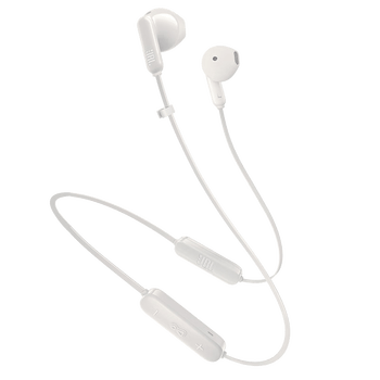 JBL TUNE 235BT 半入耳式耳机颈挂式蓝牙耳机带耳麦防水设计适用苹果小米 毕业送女友礼物 推荐 白色
