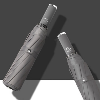 艾逸瑶选 朋克系列10骨加厚黑胶超大全自动晴雨伞 YS-1846 艾逸瑶选 朋克系列10骨加厚黑胶超大全自动晴雨伞 YS-1846