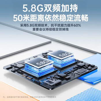 绿巨能（llano）HDMI无线投屏器USB/Type C二合一高清会议同屏器手机平板笔记本电脑电视投影仪 点对点50米传输器