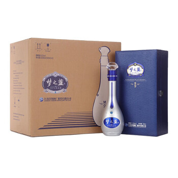 夢之藍 M6 40.8度 500ml 洋河梦之蓝M6+ 40.8度550mL*2瓶双支绵柔浓香型白酒官方自营