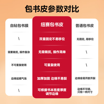 纽赛（NUSIGN）16K/10张包书皮书膜书套防水防滑定位贴30/姓名贴12/课程表1 NS849-16K得力旗下高端品牌
