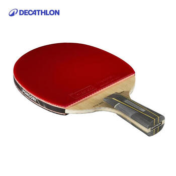 迪卡侬专业乒乓球拍八星弧圈型直拍(断钢) 4095192 迪卡侬专业乒乓球拍八星弧圈型直拍(断钢) 4095192