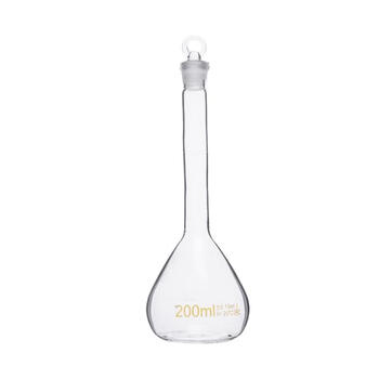 化科 容量瓶硼硅玻璃磨砂瓶口定容瓶密封实定量摇瓶 【透明】100ml