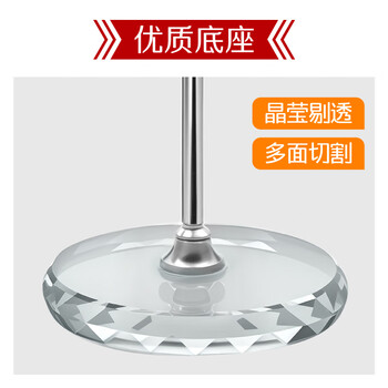 优和（UHOO）五星红旗汽车摆件车载党旗国旗摆件中控台办公桌面会议室桌旗车内装饰摆件 钻边水晶Y型1139