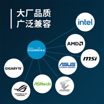 Crucial英睿达 32GB（16GB×2）套装 DDR5 5600频率 台式机内存条 美光（原镁光）原厂颗粒