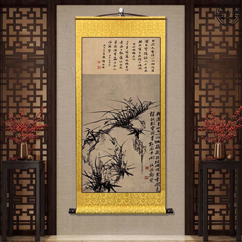 中国古美術・純手描き三尺画芯竹子図・水墨画・鄭板橋印款・書道・肉筆・带水印・宣紙 郑板桥竹子水墨画排行- 京东