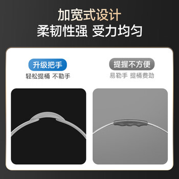 五月花水桶手提式19L大容量洗澡泡脚桶家用洗车桶拖把桶塑料加厚耐用