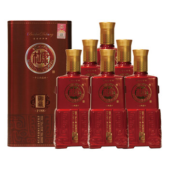 白水杜康52度浓香型白酒固态发酵团购福利婚庆送礼商务 御藏1988(红)