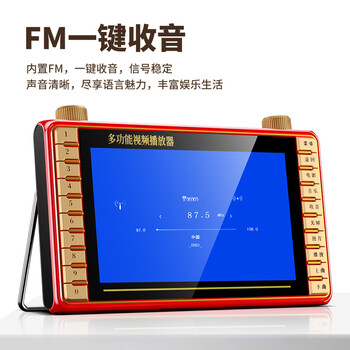 先科（SAST）P101S老人唱戏机便携式看戏听戏收音机老年视频音响带显示屏移动小电视音箱播放器16G