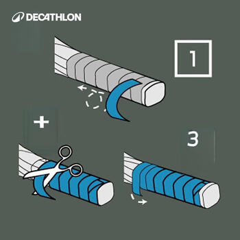 迪卡侬网球拍吸汗带手胶抦皮训练标志盘标志条粘性吸汗带3条装-2132320 迪卡侬网球拍吸汗带手胶抦皮训练标志盘标志条粘性吸汗带3条装-2132320
